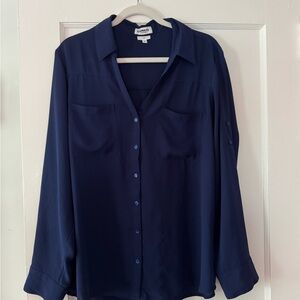 Express Dark Blue Portofino Shirt